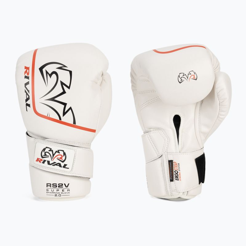 Mănuși de box Rival Super Sparring 2.0 white