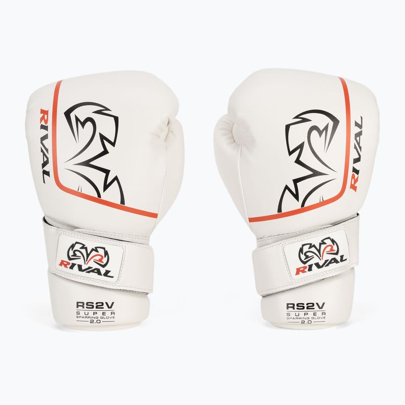 Mănuși de box Rival Super Sparring 2.0 white 2