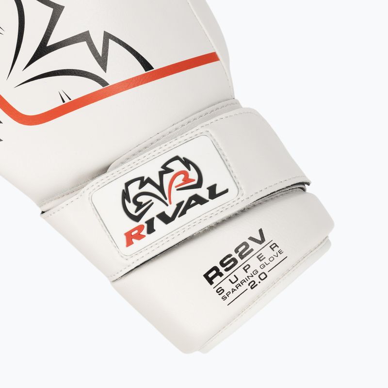 Mănuși de box Rival Super Sparring 2.0 white 6