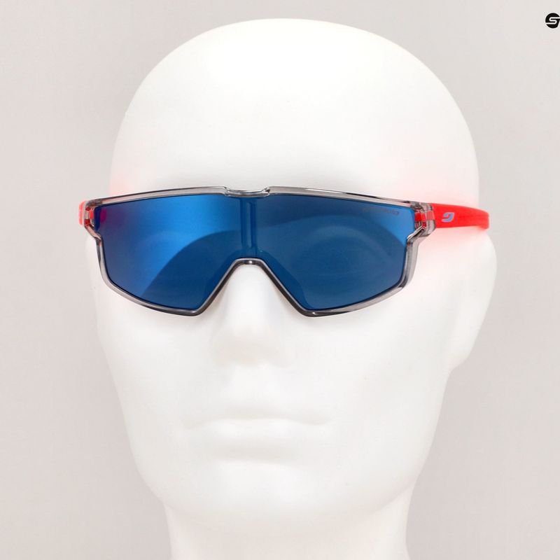 Julbo Fury Mini Spectron 3 ochelari de ciclism pentru copii Julbo Fury Mini Spectron 3 shiny translucide/translucide gray/matt fluo orange pentru copii 10