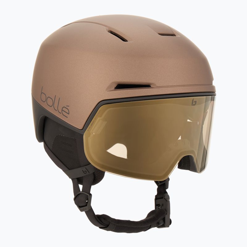 Cască de schi Bollé X-Fusion tungsten black matte/photochromic gold