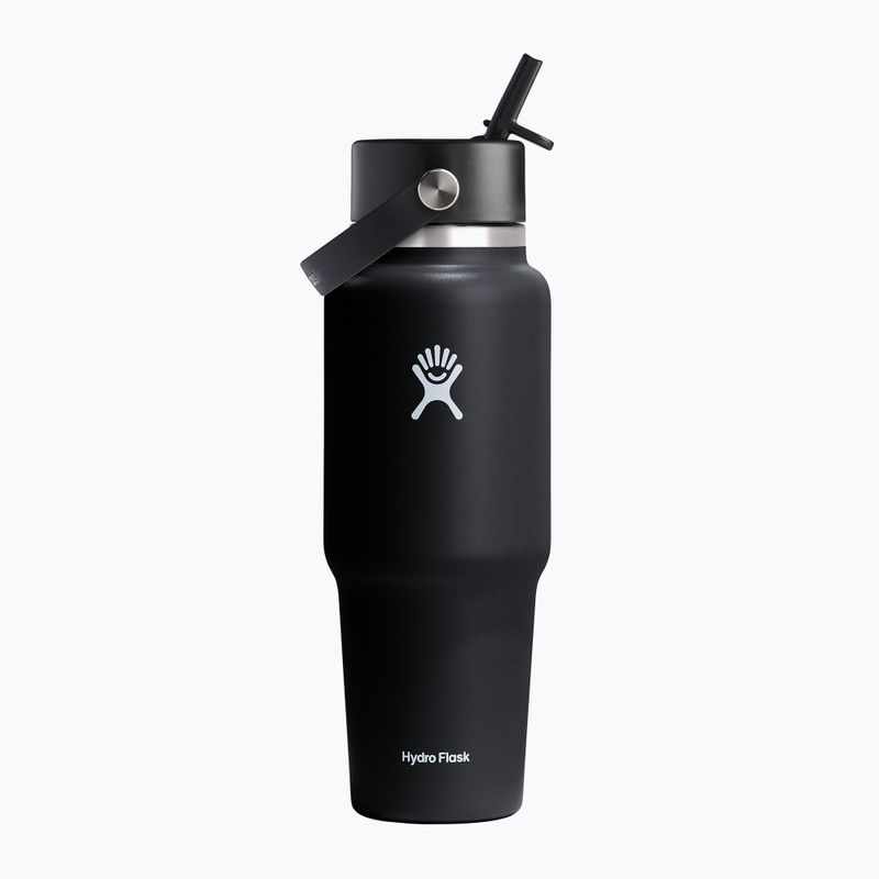 Hydro Flask Wide Flex Straw Sticlă termică de călătorie 945 ml negru