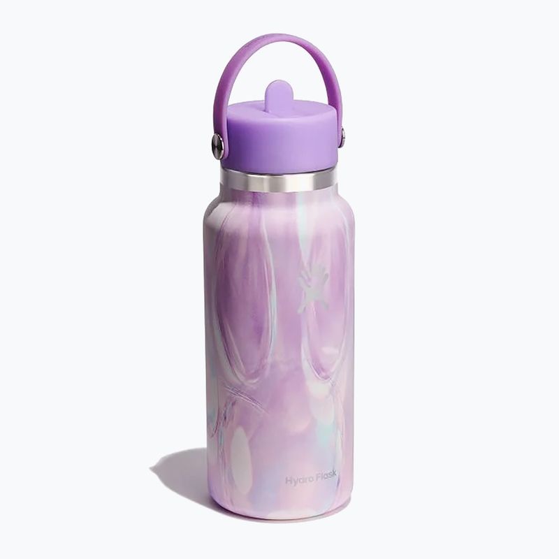 Sticlă termică Hydro Flask Wide Flex Straw Cap Jelly 945 ml purple swirl 2