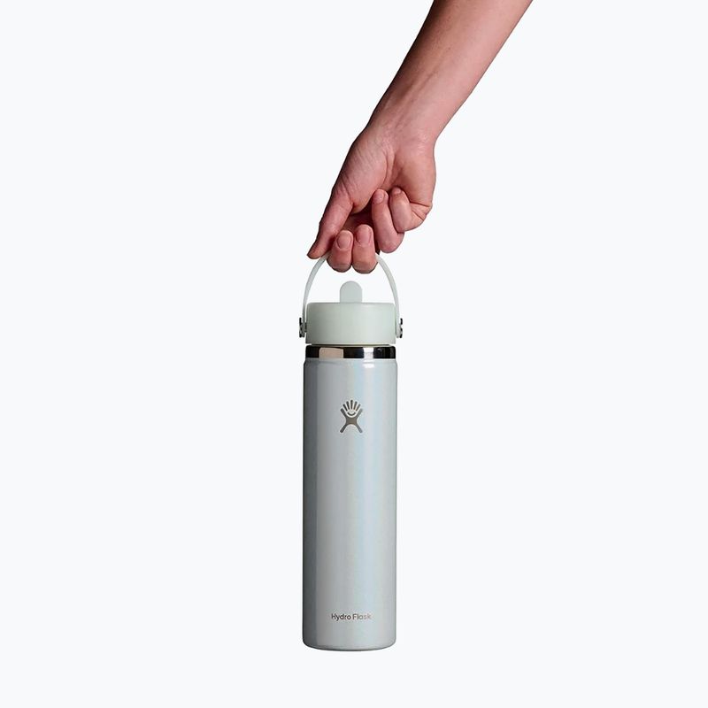 Sticlă termică Hydro Flask Wide Mouth with Flex Straw Cap 710 ml Glimmer Blue 3