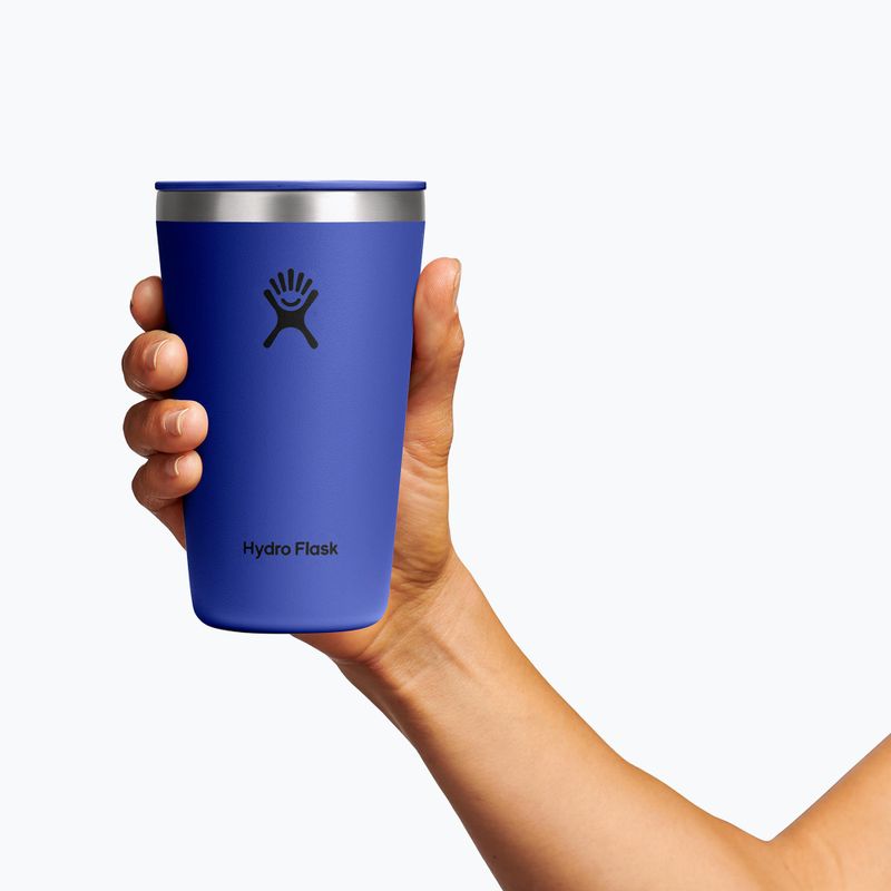 Cană termică Hydro Flask All Around Tumbler Press-In LID 470 ml Capri Blue 3