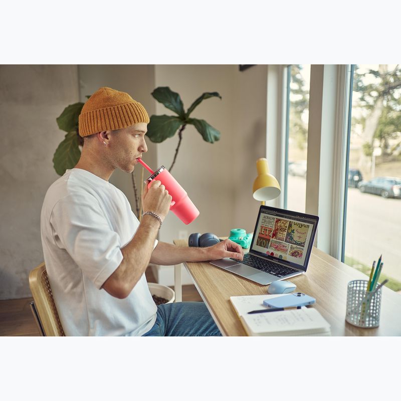 Cană Hydro Flask Travel Tumbler Clear Lid 710 ml popstar pink 8