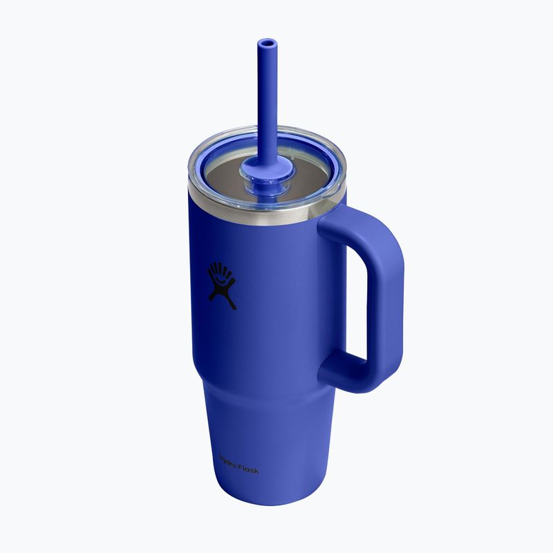 Cană Hydro Flask Travel Tumbler Clear Lid 710 ml capri blue 3