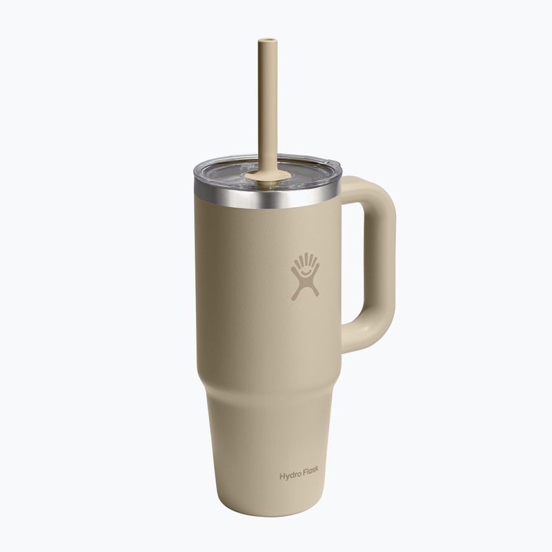 Cană Hydro Flask Travel Tumbler Clear Lid 710 ml oat 2