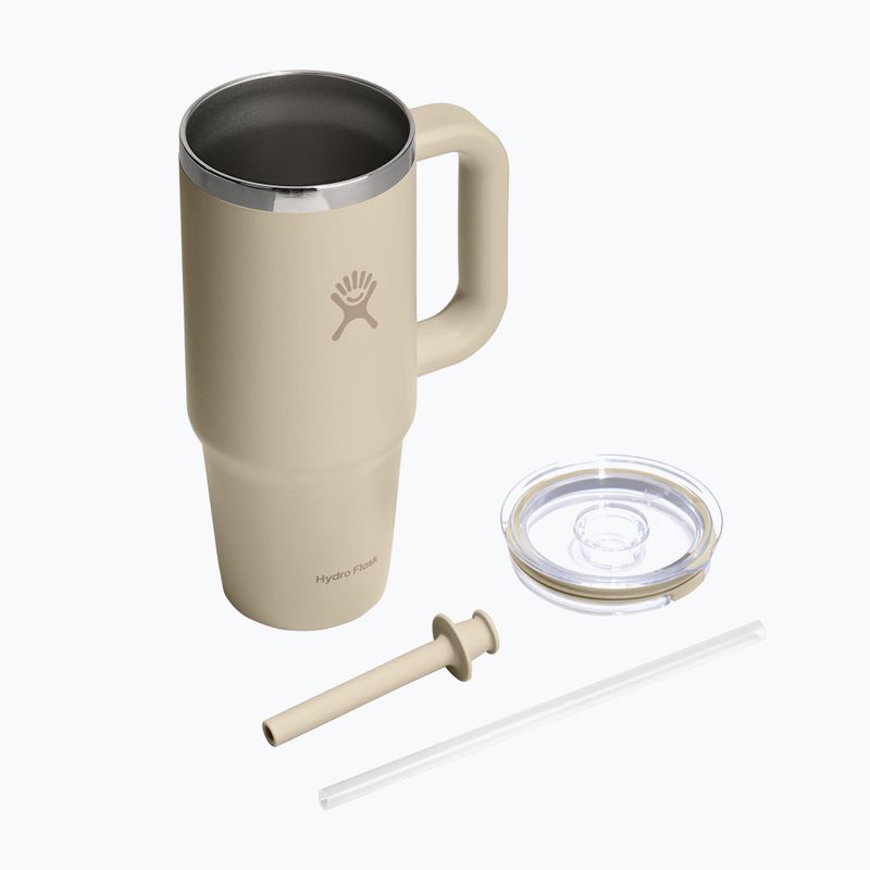 Cană Hydro Flask Travel Tumbler Clear Lid 710 ml oat 4