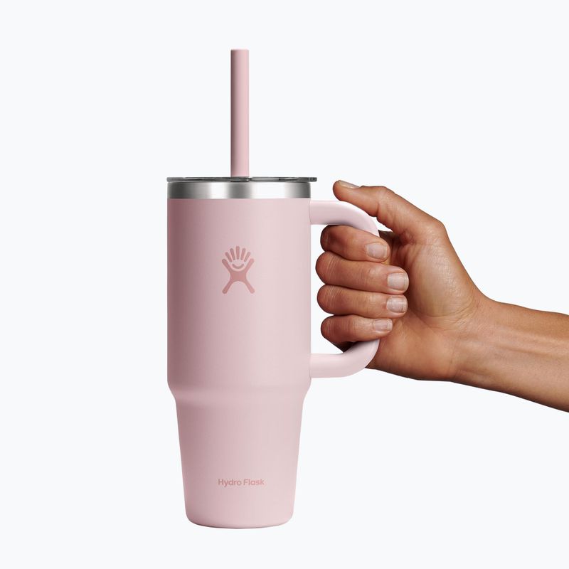 Cană Hydro Flask Travel Tumbler Clear Lid 710 ml trillium 5