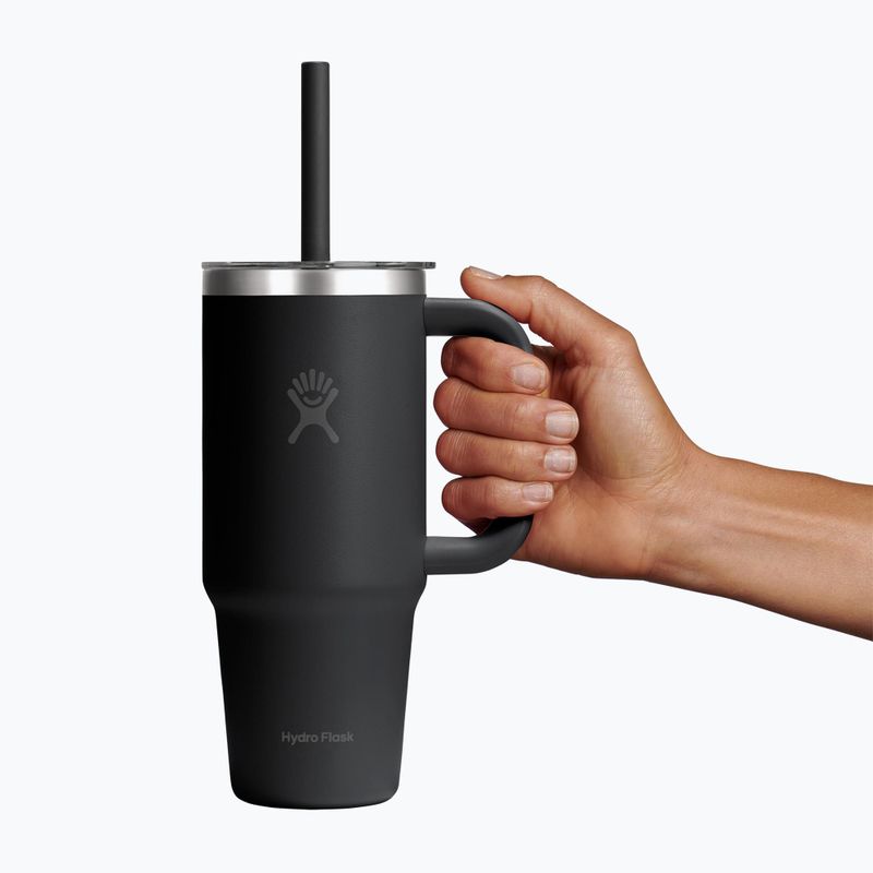 Cană Hydro Flask Travel Tumbler Clear Lid 710 ml black 5