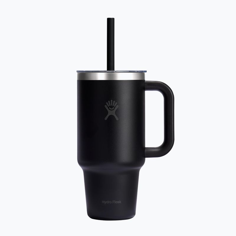 Cană termică Hydro Flask Travel Tumbler Clear Lid black