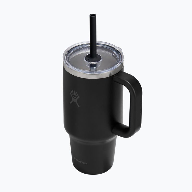 Cană termică Hydro Flask Travel Tumbler Clear Lid black 3