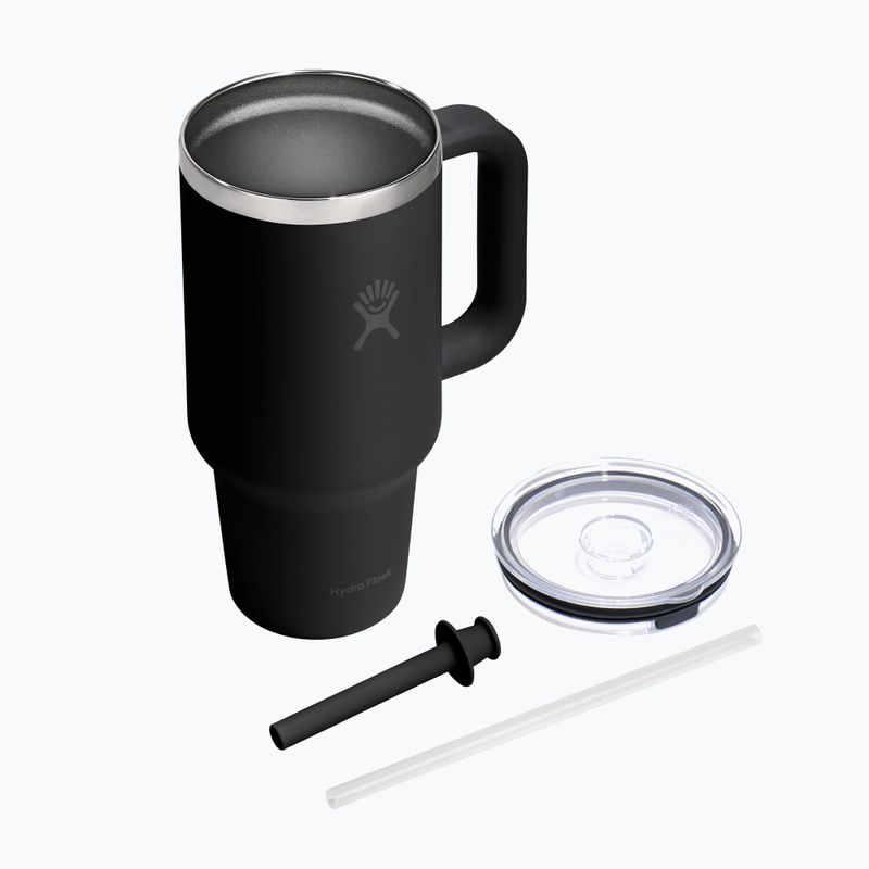 Cană termică Hydro Flask Travel Tumbler Clear Lid black 4