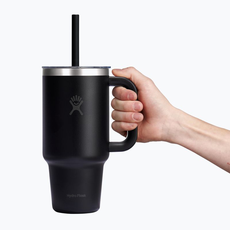 Cană termică Hydro Flask Travel Tumbler Clear Lid black 5
