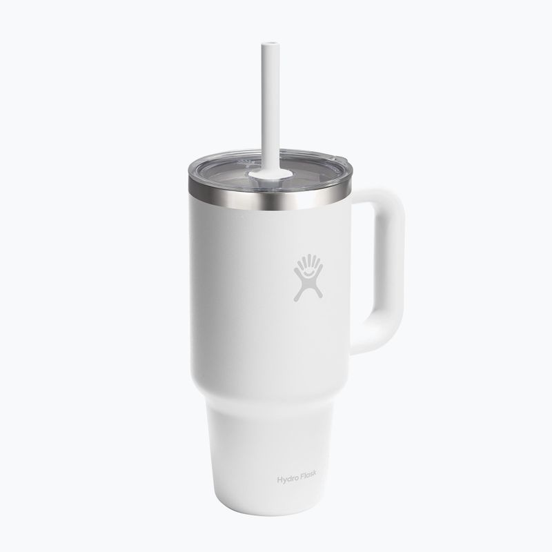 Cană termică Hydro Flask Travel Tumbler Clear Lid white 2