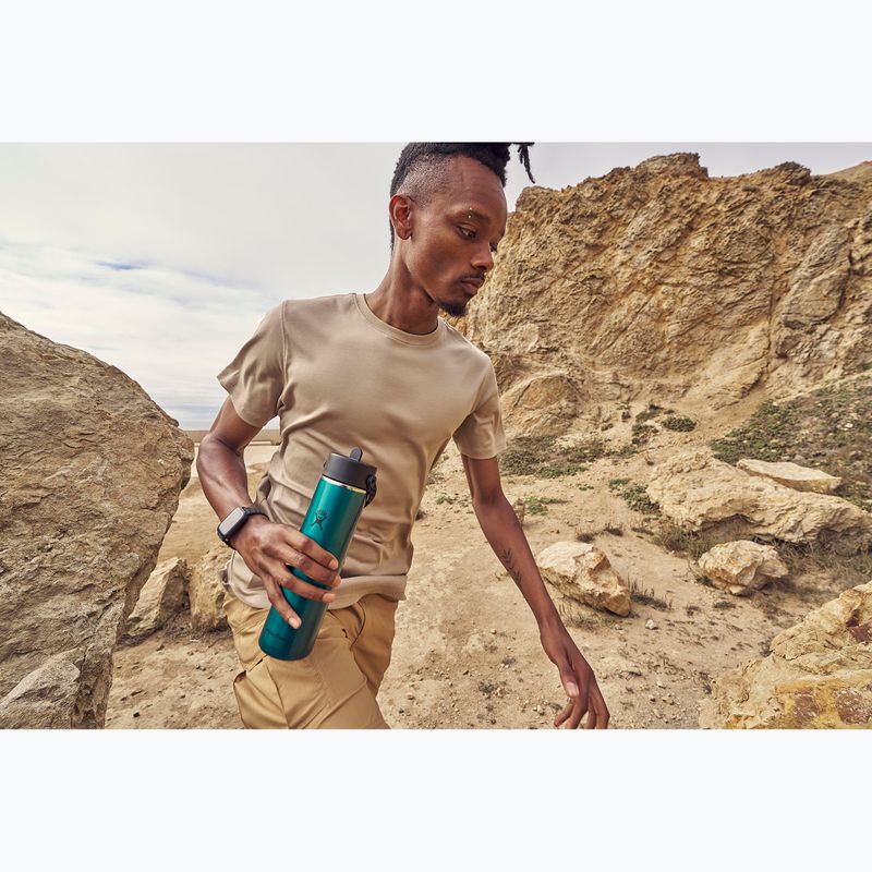 Sticlă termică Hydro Flask Lightweight Wide Flex Straw 710 ml emerald green 5
