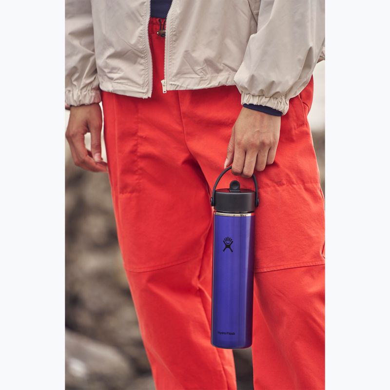 Sticlă termică Hydro Flask Lightweight Wide Flex Straw 710 ml sapphire blue 8