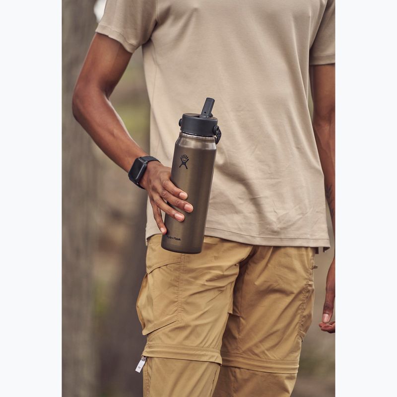 Sticlă termică Hydro Flask Lightweight Wide Flex Straw 946 ml cap obsidian 5