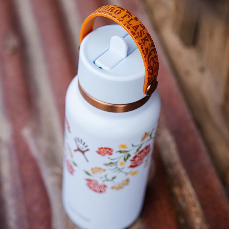 Sticlă termică Hydro Flask Wide Mouth with Flex Straw Cap 946 ml western light blue 4