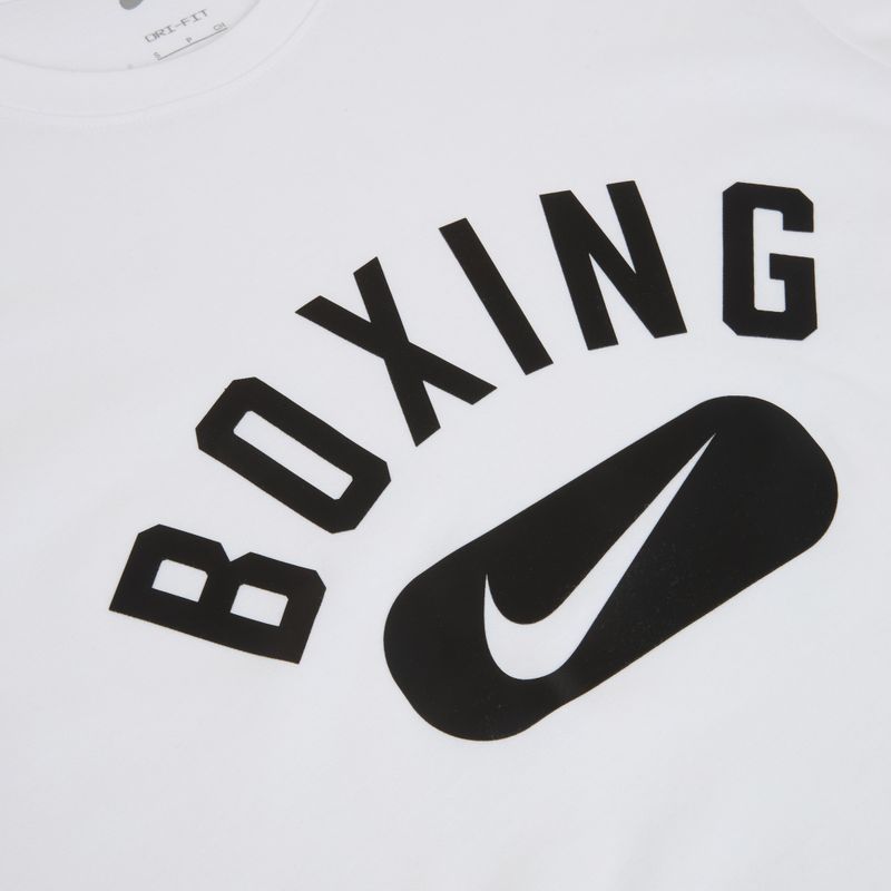 Tricou de antrenament pentru bărbați Nike Boxing Disc DFC white/black 3