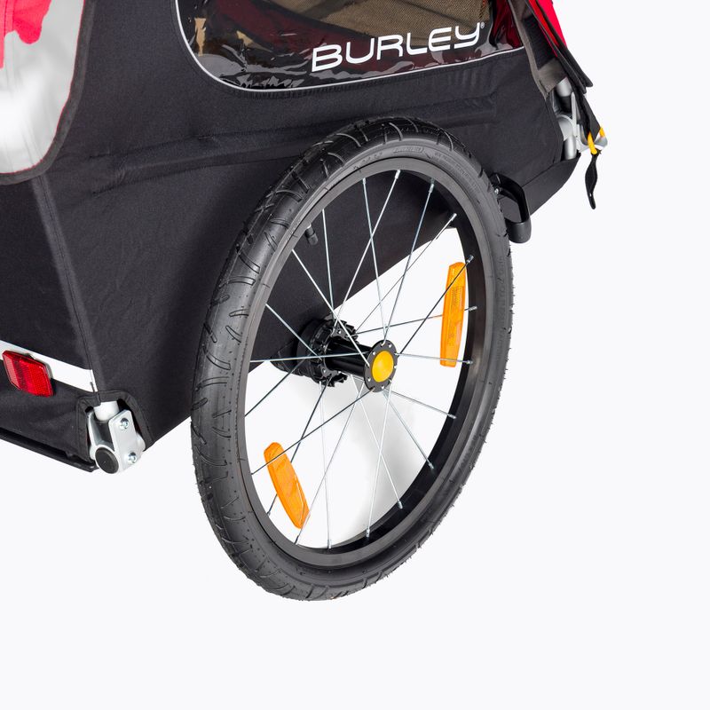 Cărucior de bicicletă pentru copii Burley Honey Bee, roșu, BU-949209 5