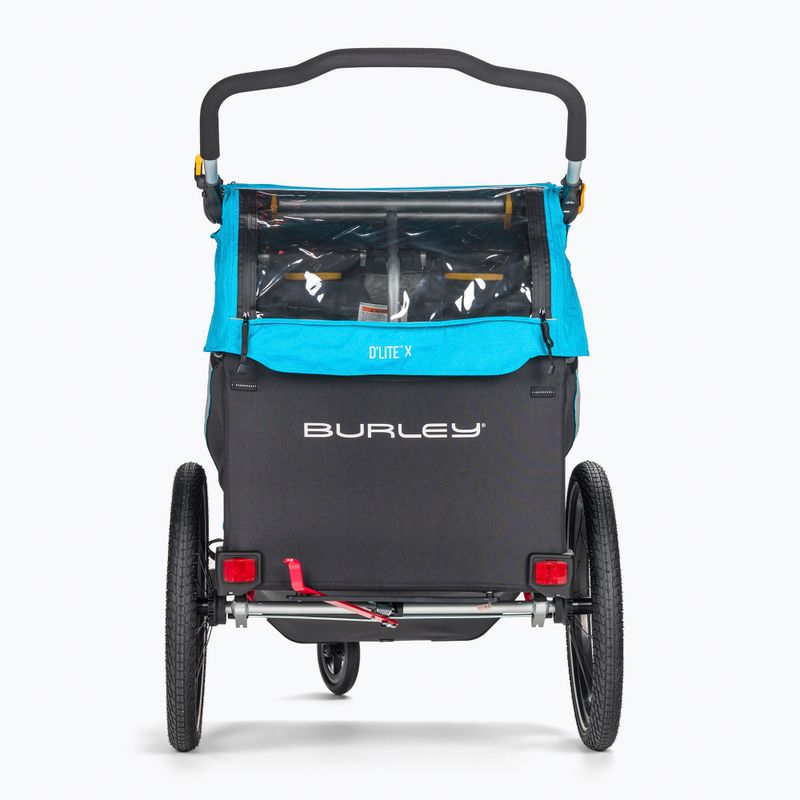 Cărucior de bicicletă pentru copii Burley D’Lite X Double, negru, BU-938101 3