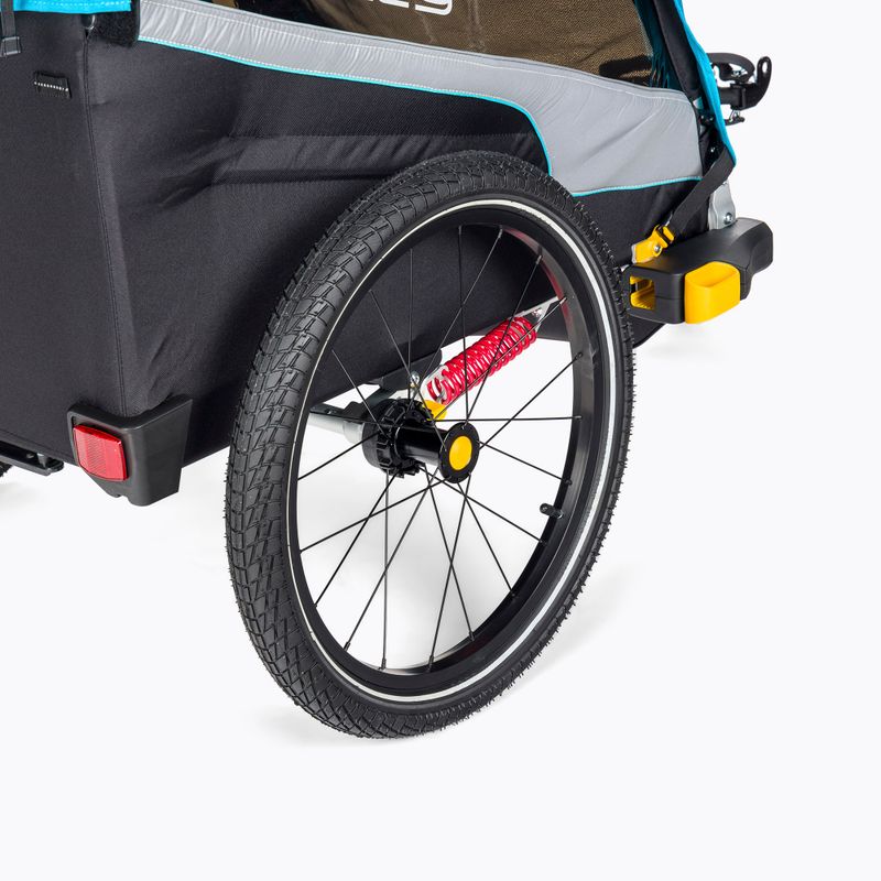 Cărucior de bicicletă pentru copii Burley D’Lite X Double, negru, BU-938101 6