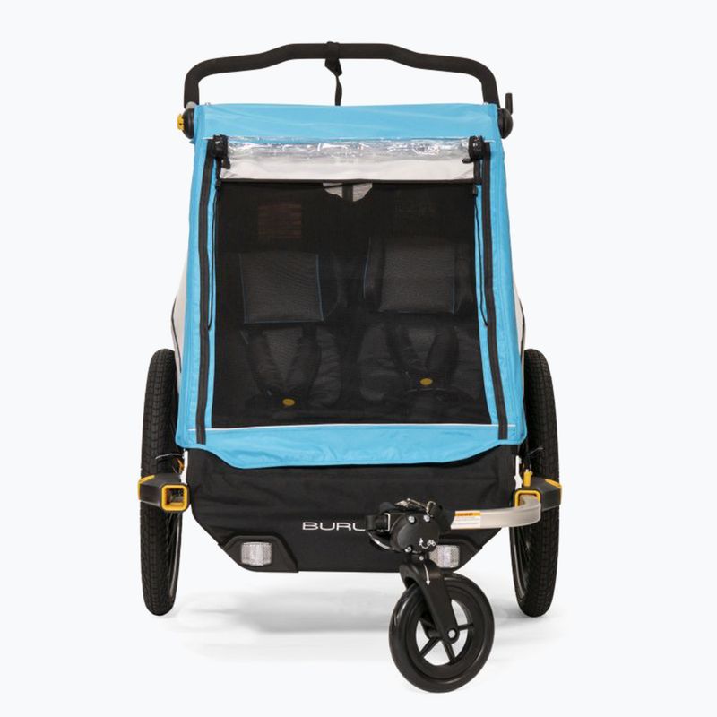 Cărucior de bicicletă pentru copii Burley D’Lite X Double, negru, BU-938101 8