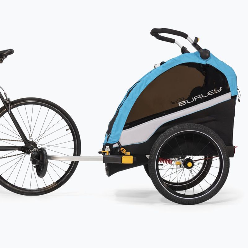 Cărucior de bicicletă pentru copii Burley D’Lite X Double, negru, BU-938101 10