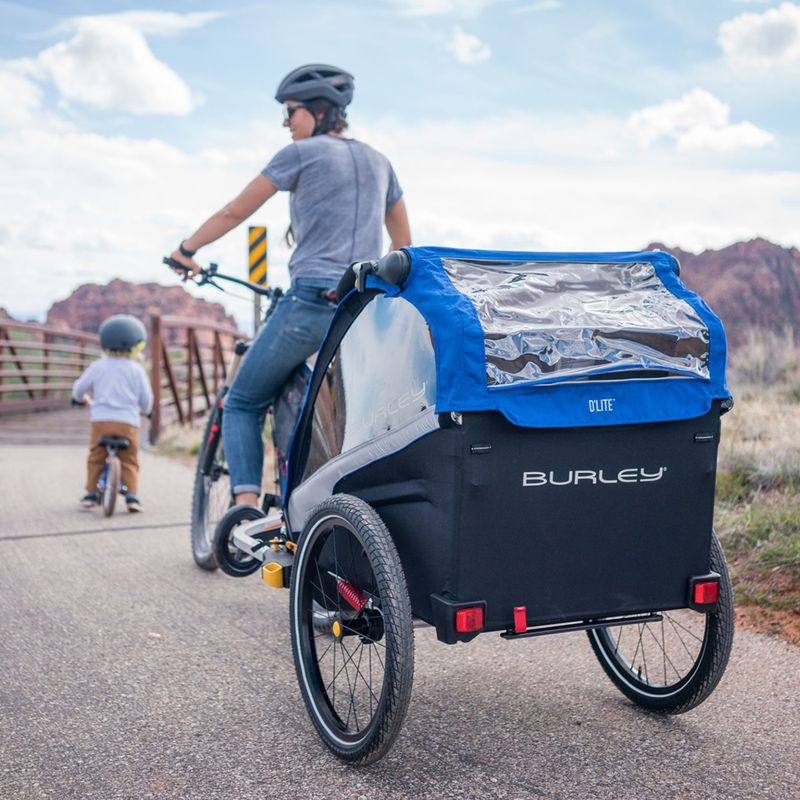 Cărucior de bicicletă pentru copii Burley D’Lite X Double, negru, BU-938101 14