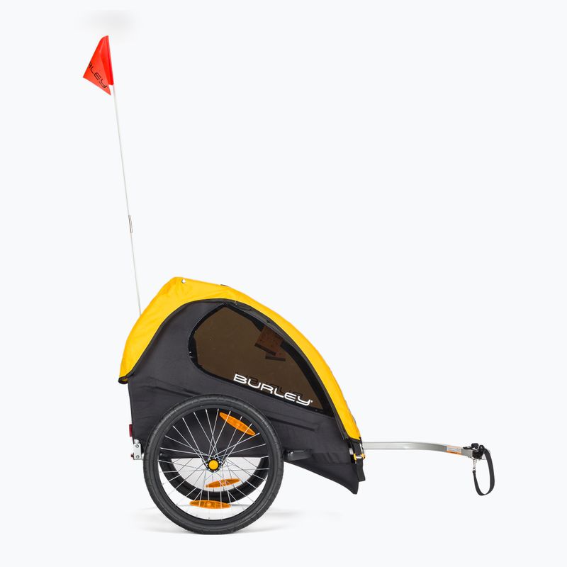 Cărucior de bicicletă pentru copii Burley Bee Single, negru, BU-946206 2