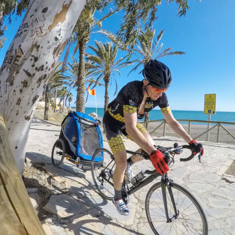 Cărucior de bicicletă pentru copii Burley D’Lite X Single, albastru, BU-938102 10