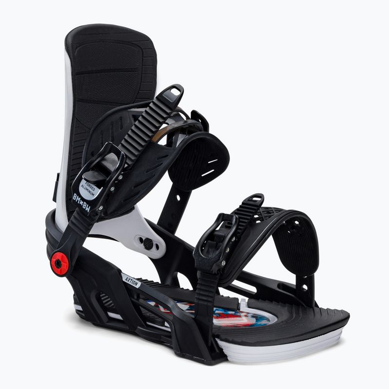 Atașamente de snowboard Bent Metal Axtion alb/negru 22BN004-BKWHT