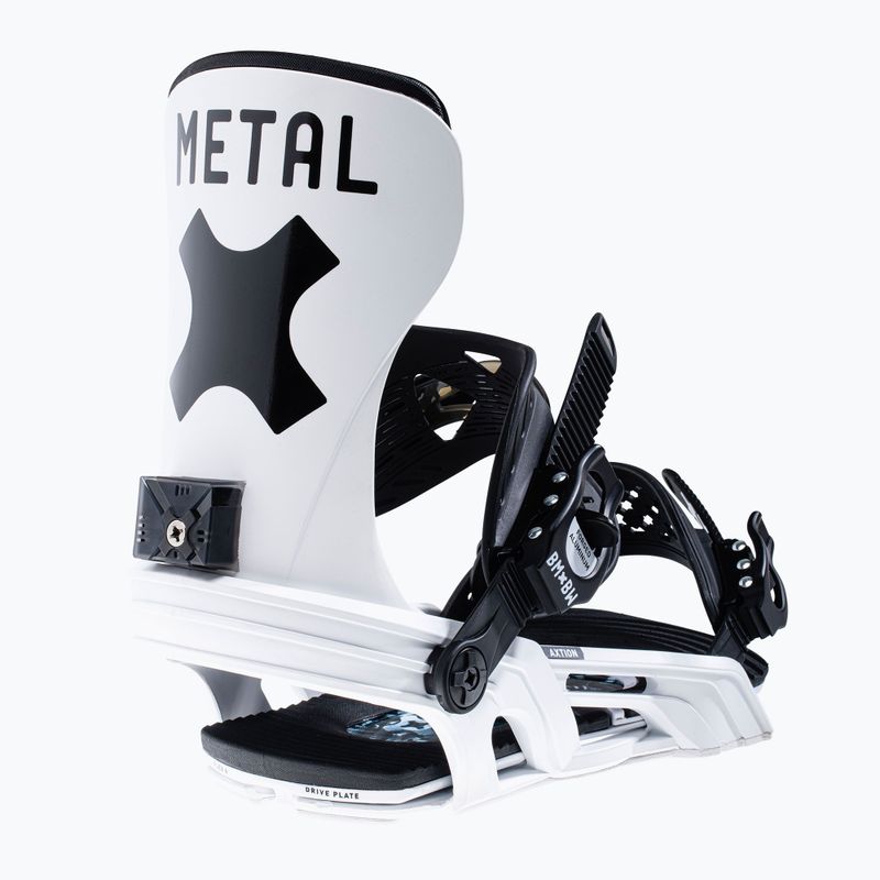 Atașamente de snowboard Bent Metal Axtion alb/negru 22BN004-BKWHT 6