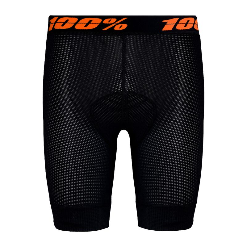 Boxeri cu căptușeală de ciclism pentru bărbați 100% Crux Liner, negru, STO-49901-001-30