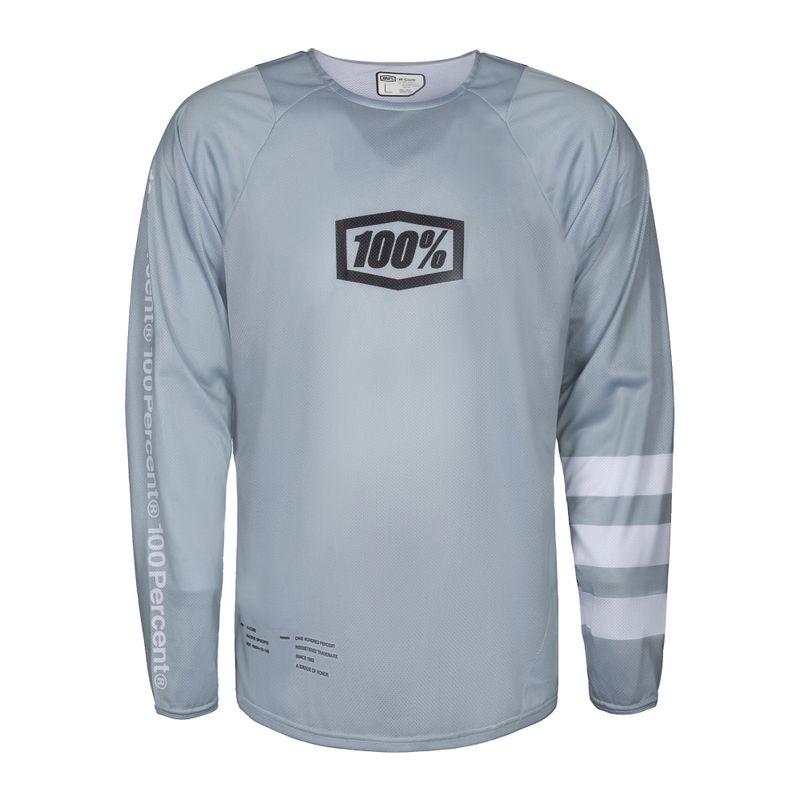Tricou de ciclism pentru bărbați 100% R-Core Jersey gri STO-41104-420-11