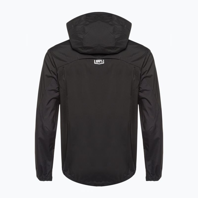Jachetă de ciclism pentru bărbați 100% Hydromatic Jacket negru 39502-001-13 2