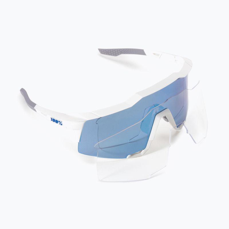 Ochelari de ciclism 100% Speedcraft Multilayer Mirror Lens alb STO-61001-407-01 6