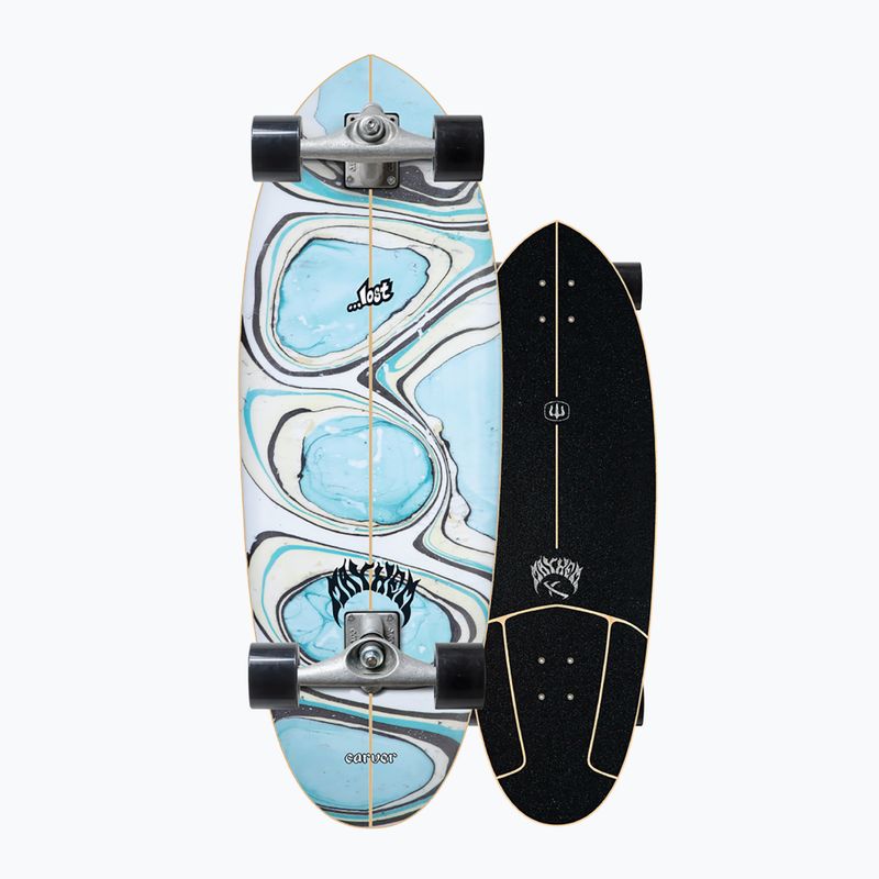Skateboard surfskate Carver Lost CX Raw 32" Quiver Killer 2021 Complete albastru-albă L1012011107 8