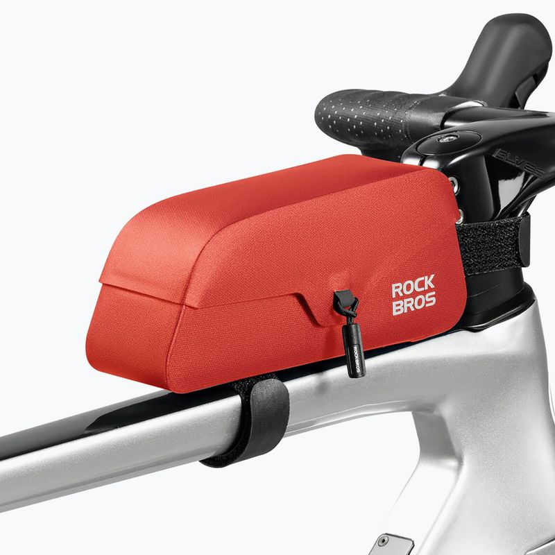 Geantă de bicicletă pentru cadru Rockbros 30120122 Bike Tube Bag Magnetic L 0,9 l red 2