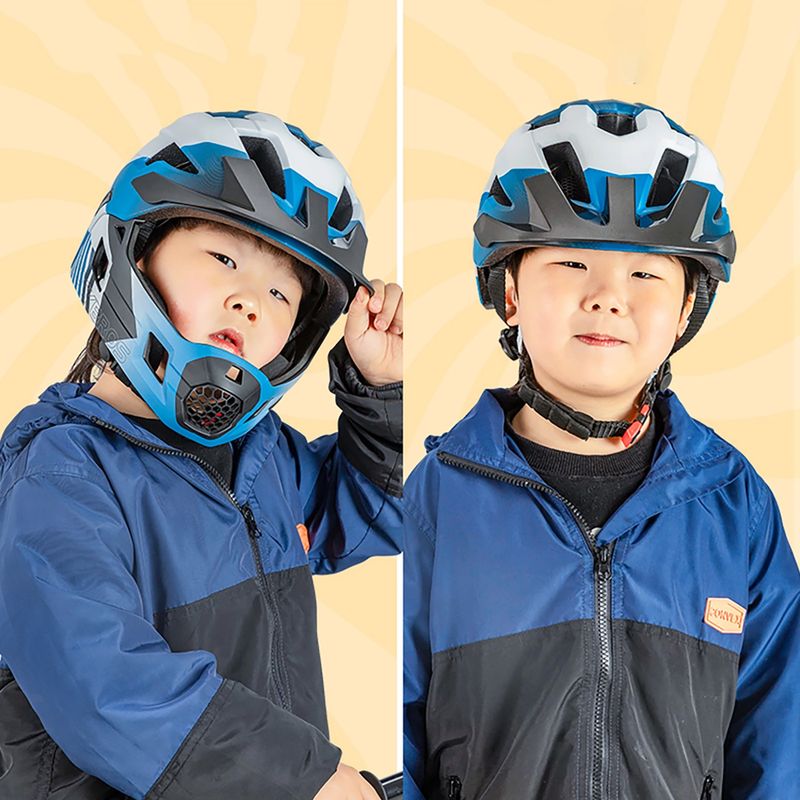Cască de ciclism pentru copii Rockbros 10110061001 Kids Helmet blue/white/black 4