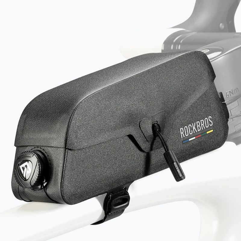 Geantă de bicicletă pentru cadru Rockbros 30120123001 Road to Sky Frame Bag Magnetic S black 2