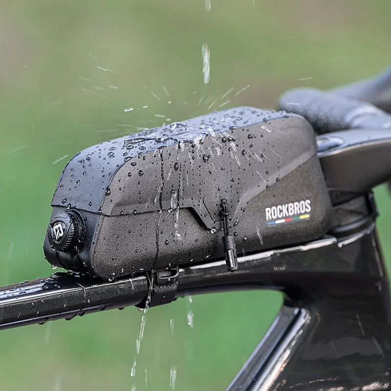 Geantă de bicicletă pentru cadru Rockbros 30120123001 Road to Sky Frame Bag Magnetic S black 5