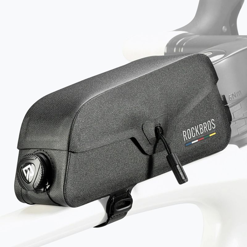 Geantă de bicicletă pentru cadru Rockbros 30120123002 Road to Sky Frame Bag Magnetic L 0,9 l black 2