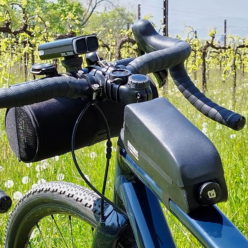 Geantă de bicicletă pentru cadru Rockbros 30120123002 Road to Sky Frame Bag Magnetic L 0,9 l black 5