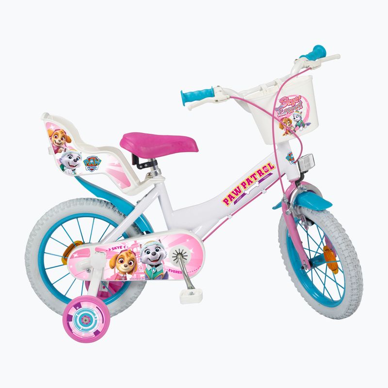 Toimsa 14" Paw Patrol Girl biciclete pentru copii alb 1481