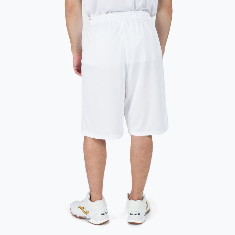 Joma Nobel Pantaloni scurți lungi de baschet alb 101648.200 3