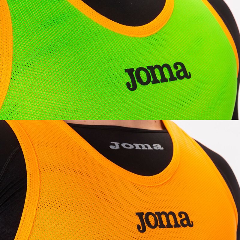 Marcator de fotbal Joma Reversible Training Bib fluor orange/fluor green 5