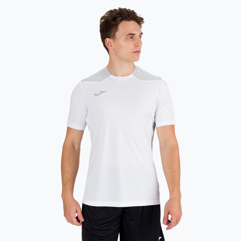 Joma Championship VI tricou de fotbal alb și gri 101822.211